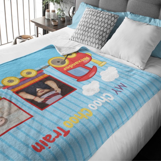 Spielzeugzug Kleinkind Junge Geburtstag Blau Sherpadecke (Von Creator hochgeladen)