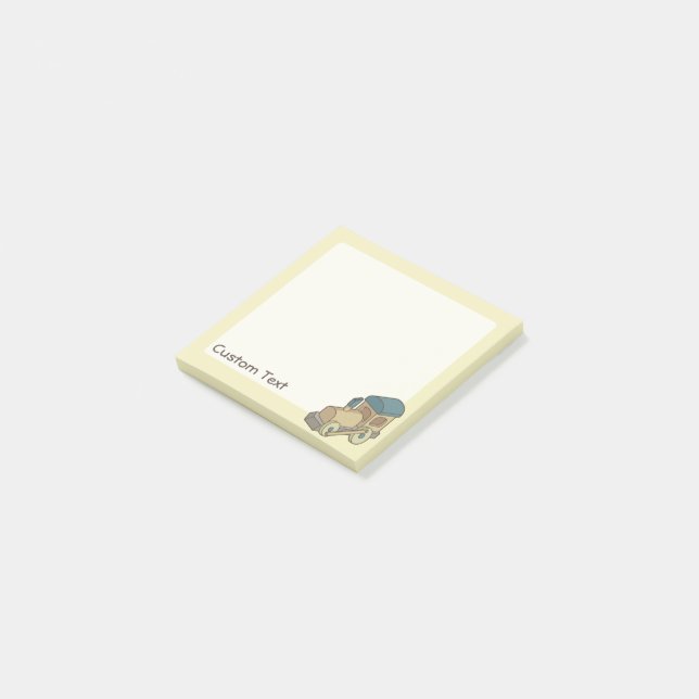 Spielzeugzug Post-it Klebezettel (angewinkelt)