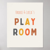 Spielzimmer Custom personalisiert Poster & Prints