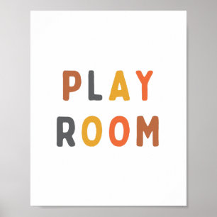 Spielzimmer Poster & Prints Modernes Schild