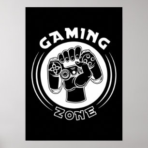 Spielzone, Mancave - Funny Video Gamer, Gaming P Poster