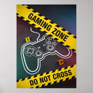 Spielzone Nicht Überqueren Poster