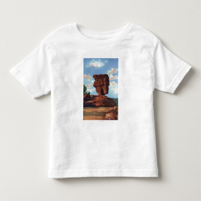 Spiess-Spitze, Colorado - ausgeglichener Felsen Kleinkind T-shirt (Vorderseite)