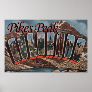 Spiess-Spitze, Colorado - große Buchstabe-Szenen Poster
