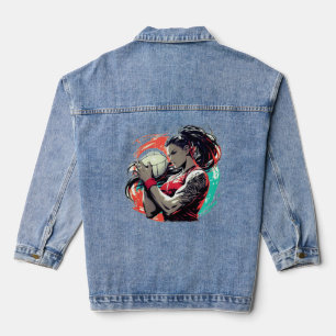 Spike, Kick, Swing! Volleyball, Fußball und Softba Jeansjacke