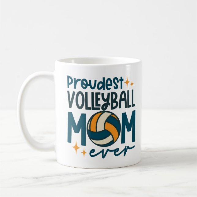 Spike, Kick, Swing! Volleyball, Fußball und Softba Kaffeetasse (Links)