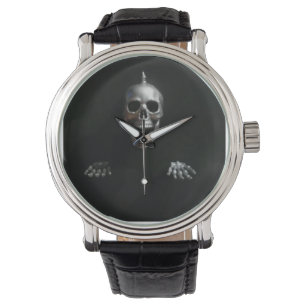 Spike Skull and Hands von KLM Armbanduhr