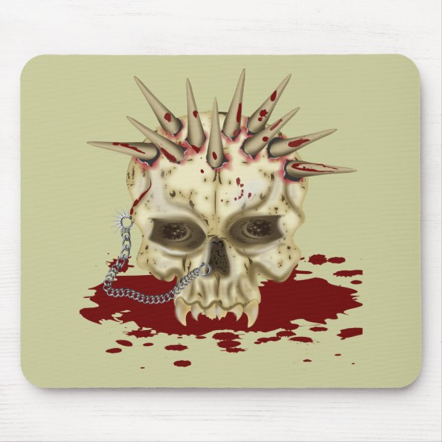 Spike Skull Mousepad (Vorne)