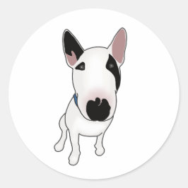 Spike the English Bull Terrier Runder Aufkleber