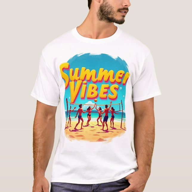 Spike the Sun: Summer Vibes Unleashed T-Shirt (Vorderseite)