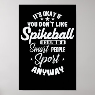 Spikeball ist ein intelligenter People Sport Round Poster