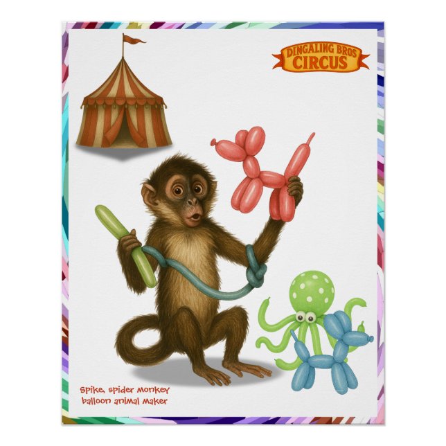Spike's balloon monkey magic poster (Vorderseite)