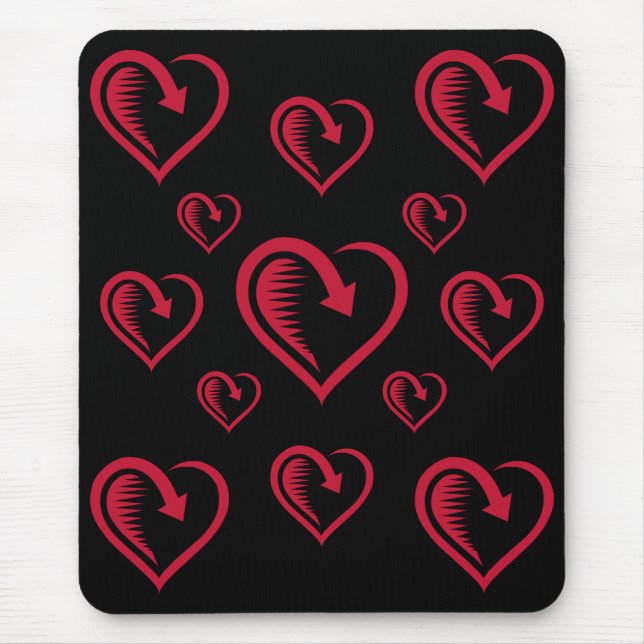 Spikes Herz - Mousepad (Vorne)