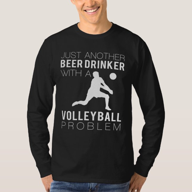 Spikes & Sips: Noch ein Bier Drinker mit Vo T-Shirt (Vorderseite)