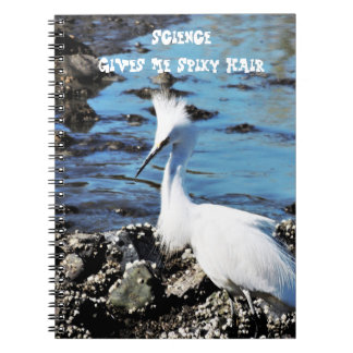 Spiky Hair Bird Foto Notebook Notizblock