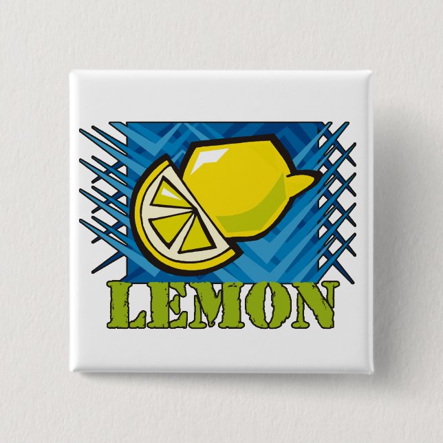 Spiky Lemon Button (Vorderseite)