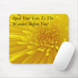 Spiky Yellow Dahlia Fotograf Mousepad