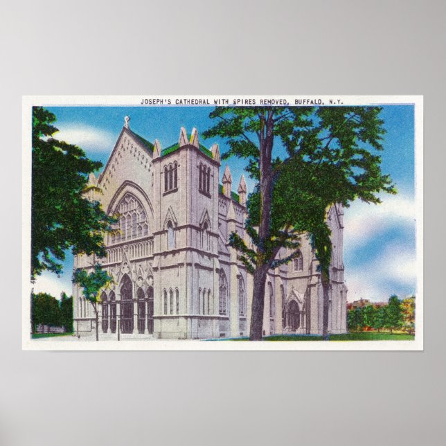 Spiless View of St. Joseph's Cathedral Poster (Vorne)