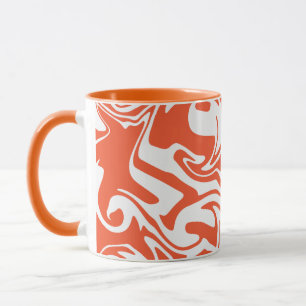 Spill - Orange und Weiß Tasse