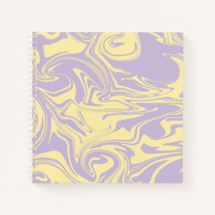Spill - Pastellgelb und Lila Notizbuch