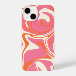 Spill - Rosa, Orange und Creme iPhone 14 Hülle