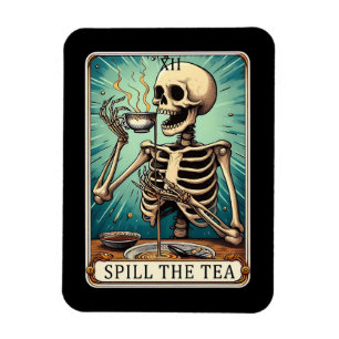 Spill the Tea Tarotkarten-Magnet Magnet