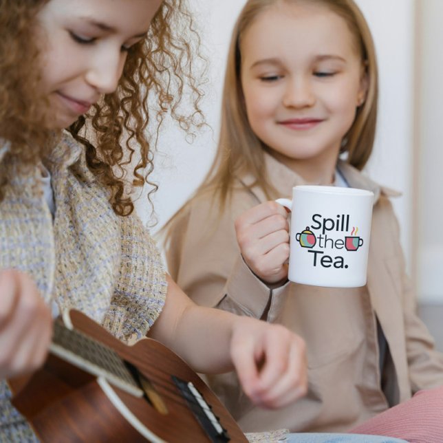 Spill the Tee Funny Coffee Tasse (Spill the Tea Funny Coffee Mug)