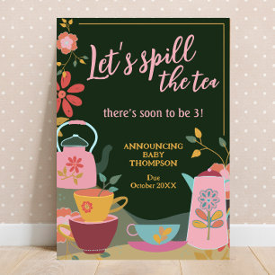 Spill the Tee Niedlich Baby Pregnancy Ankündigung