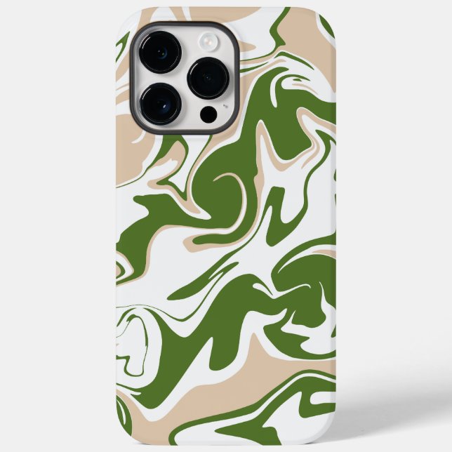 Spill - Weiß, Sand und Palmen grün Case-Mate iPhone Hülle (Rückseite)