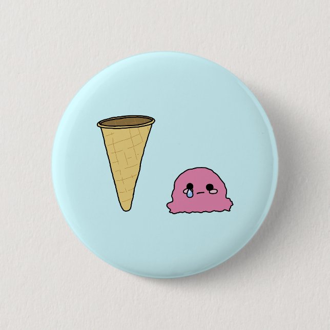 Spilt Ice Creme Button (Vorderseite)