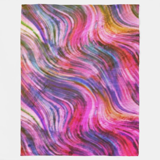 Spilt Ink Fleece Blanket (Vorderseite)