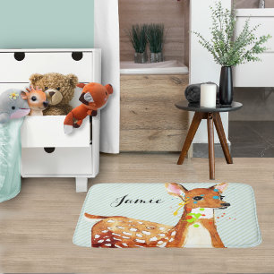 Spilt Paint Fawn Deer Childrens Badematte