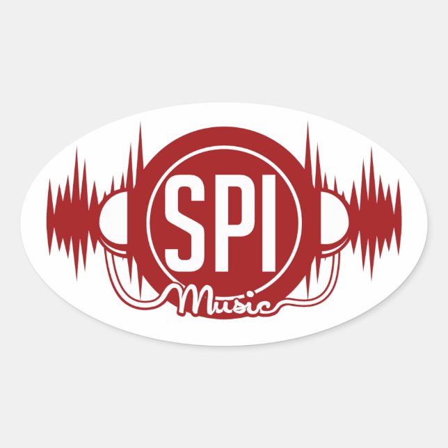 SPIMUSICINC Logo Rot - Aufkleber (Vorderseite)