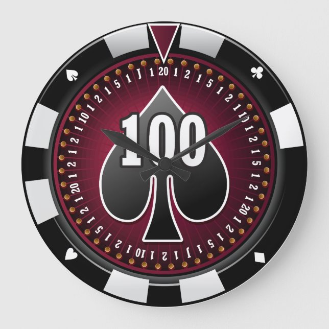 Spin-3-Wanduhren Große Wanduhr (Vorderseite)