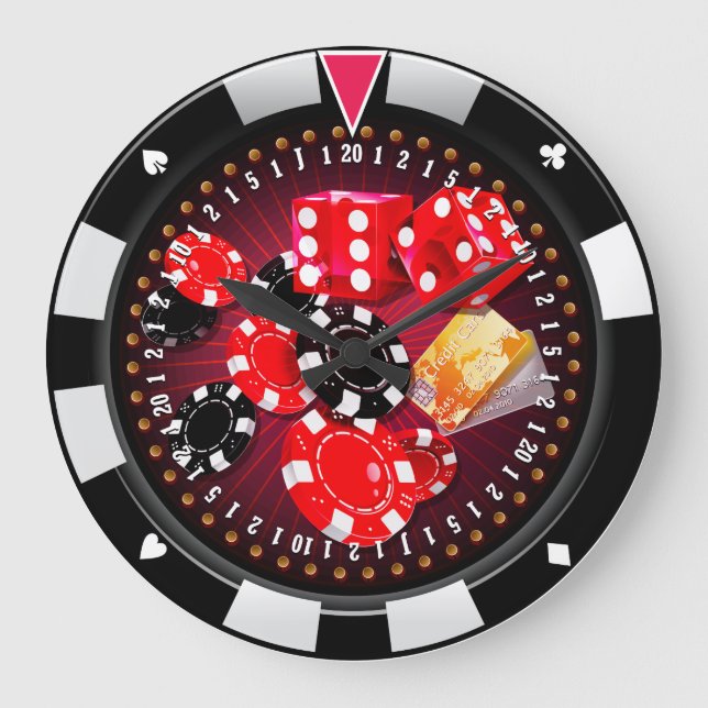 Spin-5-Wanduhren Große Wanduhr (Vorderseite)