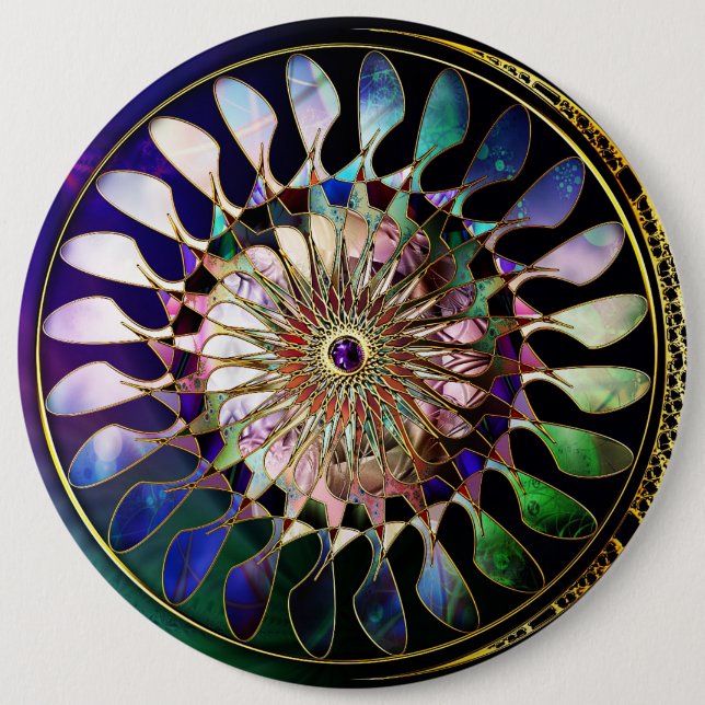 Spin Art 1 Tasten Button (Vorderseite)