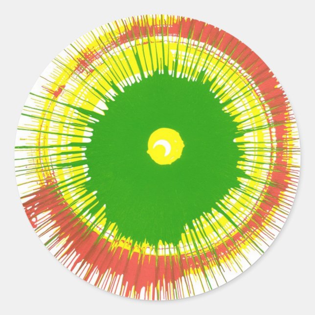 Spin Art Aufkleber (Vorderseite)