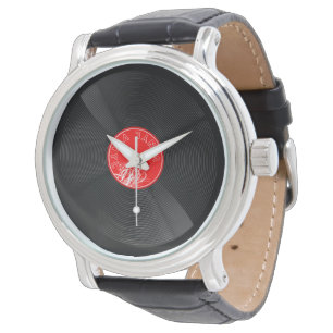 Spin Back in Time – Retro Vinyl-Schallplatte Armbanduhr