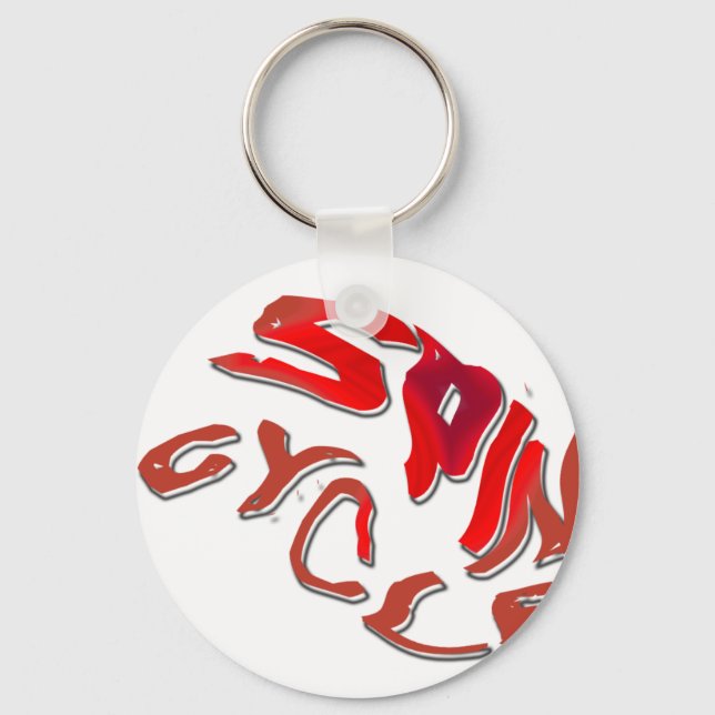 Spin Cycle Schlüsselanhänger (Vorderseite)