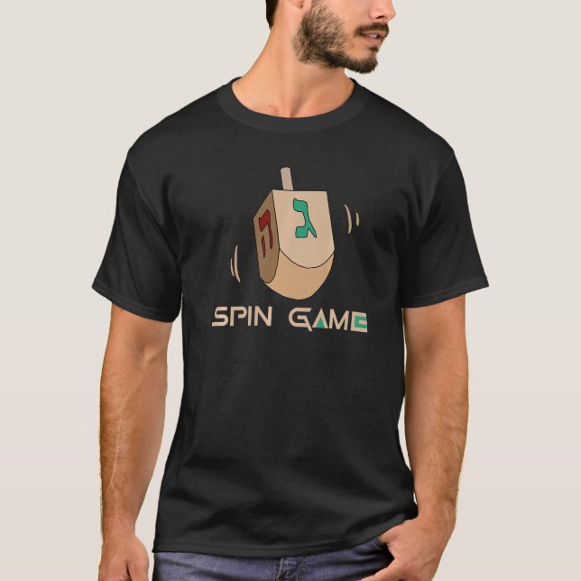 Spin Game Hanukkah Dreidel Chanukah Jew T-Shirt (Vorderseite)