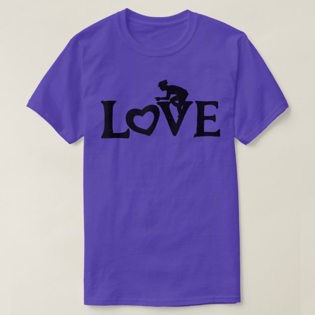 Spin Love Cycling Bike Gym Workout Fitness Cardio  T-Shirt (Design vorne)