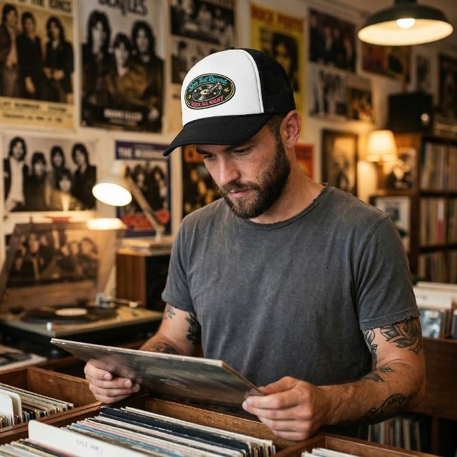 Spin That Record Club Truckerkappe (Von Creator hochgeladen)