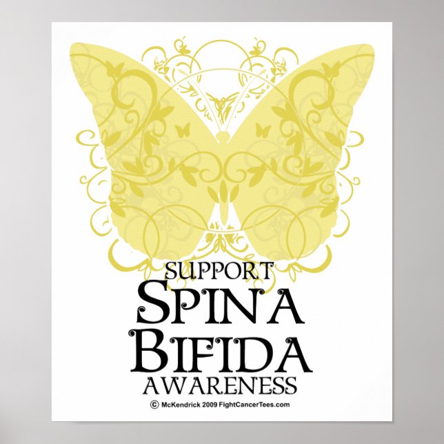 Spina Bifida Butterfly Poster (Vorne)