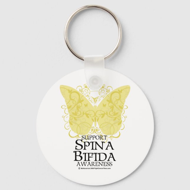 Spina Bifida Butterfly Schlüsselanhänger (Vorderseite)