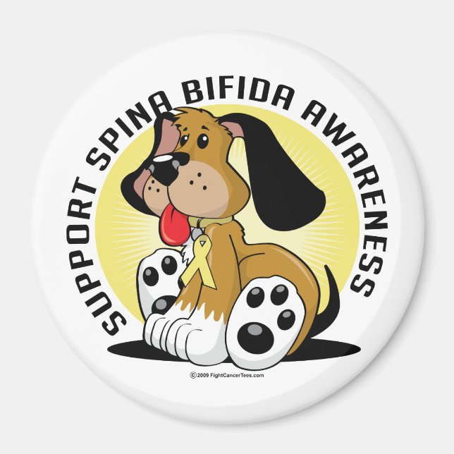 Spina Bifida Dog Magnet (Vorne)
