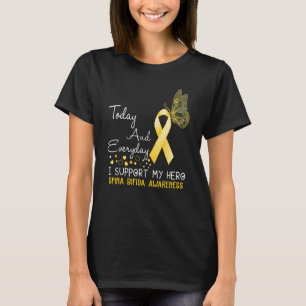 Spina Bifida, ich unterstütze meinen Helden Butter T-Shirt