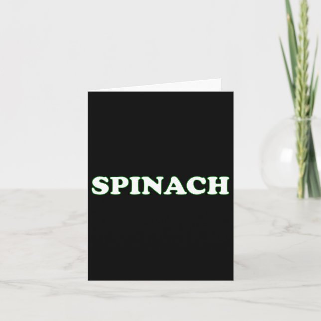 Spinach Halloween Kostüm, so tun, als wäre ich Spi Karte (Vorderseite)