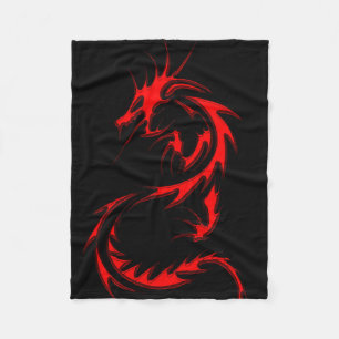 Spinale Drache-Fleece-Decke Fleecedecke