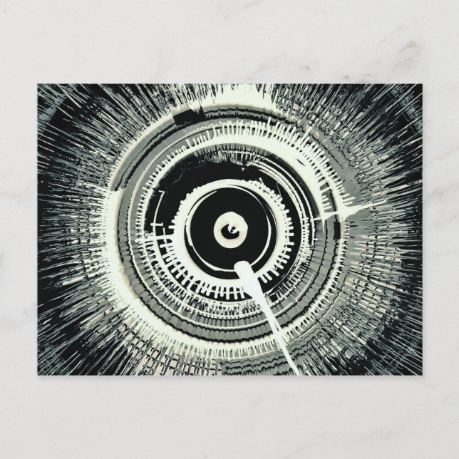 Spinart! Super Nova Black Postkarte (Vorderseite)
