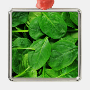 Spinat Silbernes Ornament